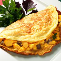 American cheese omelette