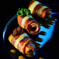 Bacon-wrapped pork medallions
