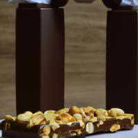 Barbell chocolate peanut bar