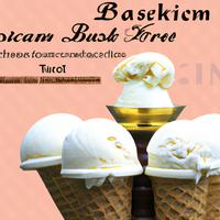 Baskin robins vanilla ice cream cone