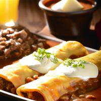 Beef and cheese enchilada