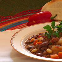 Beef beans and vegetable ragu