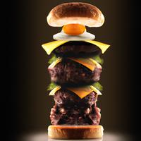 Beef burger meat