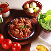 Beef mince with tomato sauce