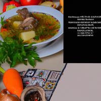 Beef soup with veggies