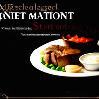 Beef steak with sauce