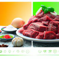 Beef topside raw