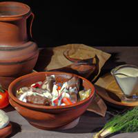 Beef with sour cream