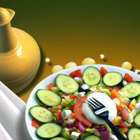 Big salad light dressing