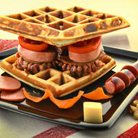 Biggby waffle sausage sandwich