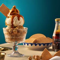 Biscoff ice cream sundae