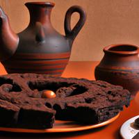 Black sugar cake