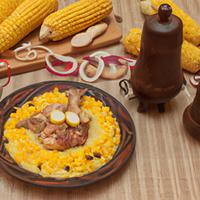 Blended cooked guinea corn