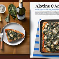 Blue apron spinsach and artichoke pizza