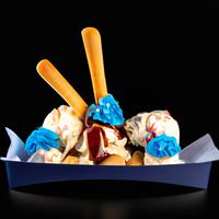 Blue bunny vanilla caramel crunch