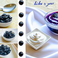 Blueberry greek yoghurt