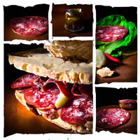 Boars head salami sandwich