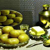 Boiled potatoes with butter