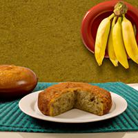 Bolo banana de aveia