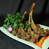Boneless cooked lamb chops
