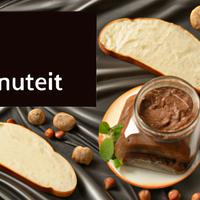 Bread with hazelnut spread