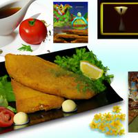 Breaded baked catfish fillet