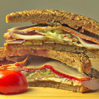 Brown rice sandwich