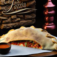 Buffalo chicken calzone