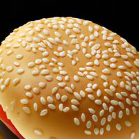 Burger bun with sesame seeds
