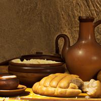 Buttered wheat bread