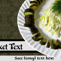 Cabbage and cucumber salad