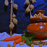 Carrots and chickpeas