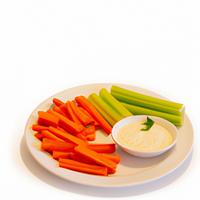 Carrots celery and ranch