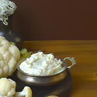 Cauliflower with boursin cheese spread