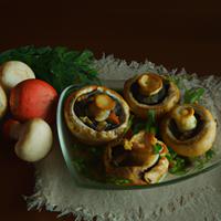 Champignones oven baked