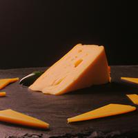 Cheddar cheese wedge