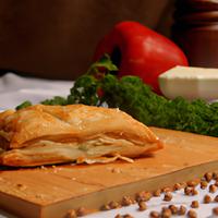 Cheddar veggie puff