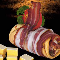 Cheese and bacon roll