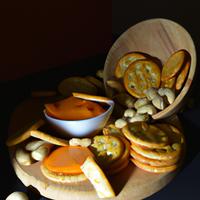 Cheese and peanut butter crackers