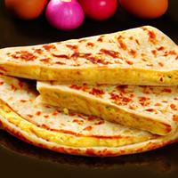 Cheese omelette paratha
