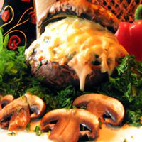 Cheese stuffed mushroom