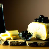 Cheese with olives
