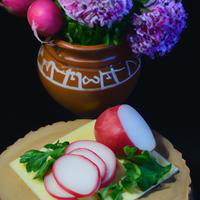 Cheese with radish
