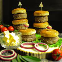 Cheeseburger patties