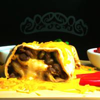 Cheesy double beef burrito