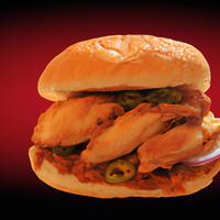 Chicken burger half