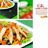 Chicken fajita salad