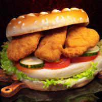 Chicken nugget sandwich
