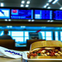 Chicken sandwich in the airport