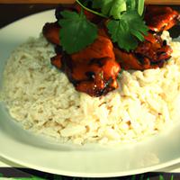 Chicken wings and rice